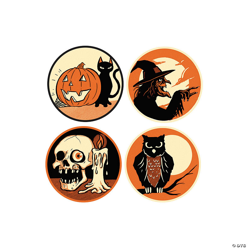 3" Classic Halloween Characters PVC Sticker Pack Image