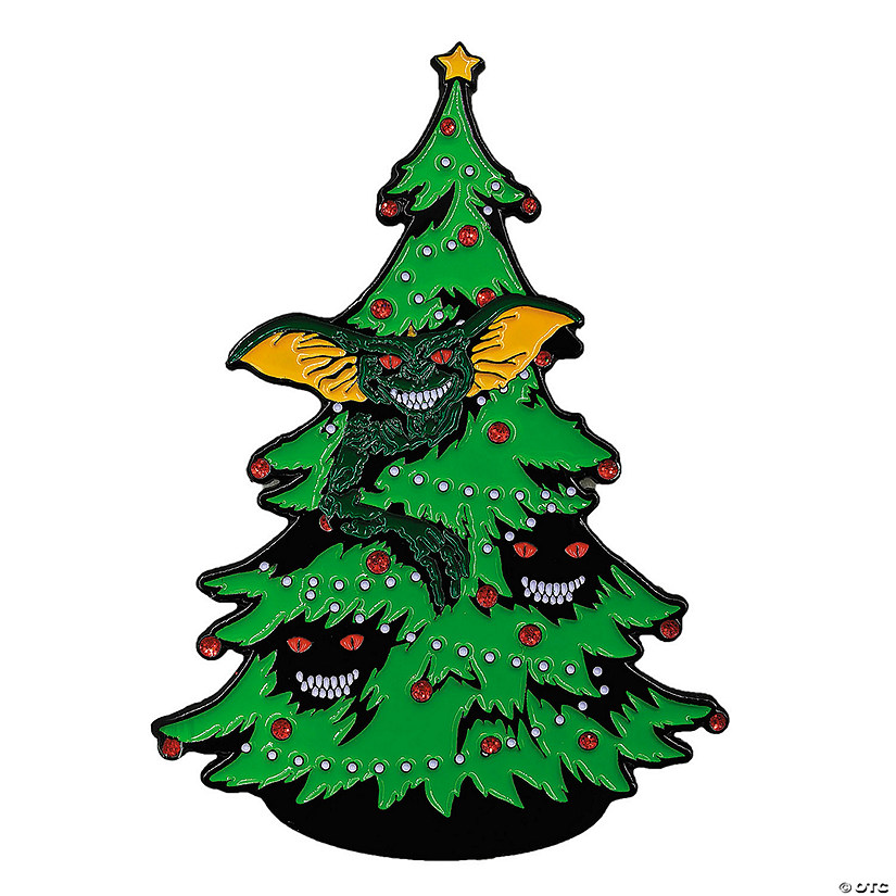 3" Gremlins&#8482; Christmas Tree Full-Color Enamel Pin Image