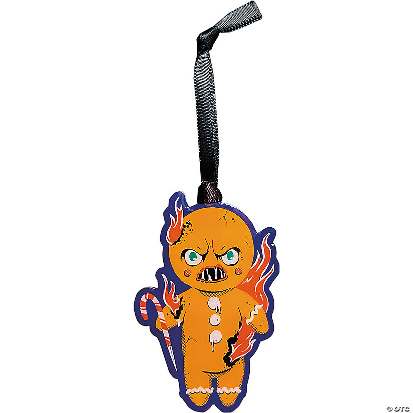 3" Holiday Horrors Krampus&#8482; Gingerbread Metal Ornament Image