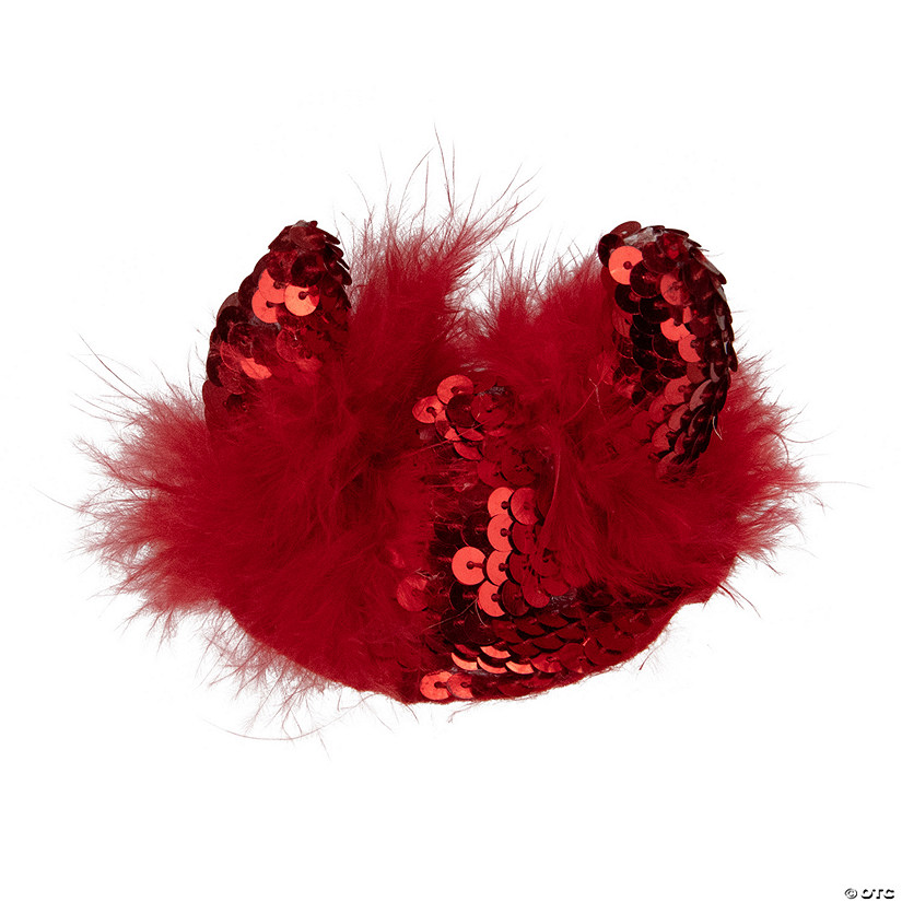 3" Red Halloween Devil Barrette Costume Accessory Image