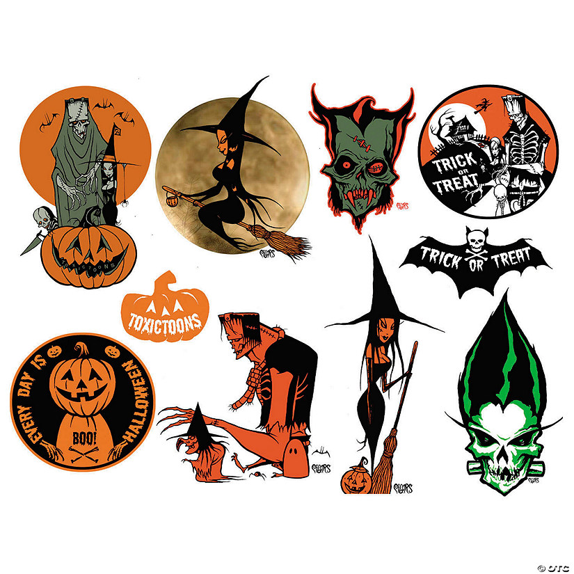 3" Toxictoons&amp;#8482; Character PVC Sticker Pack Image