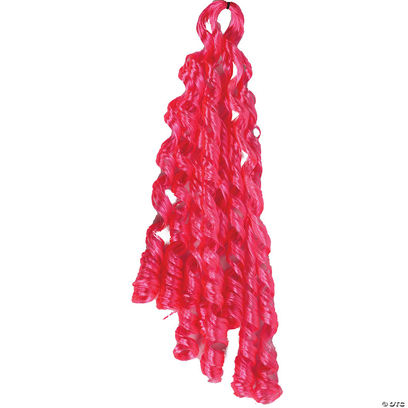 30" Curly Braid Hairpiece MT737 Hot Pink KAP Image