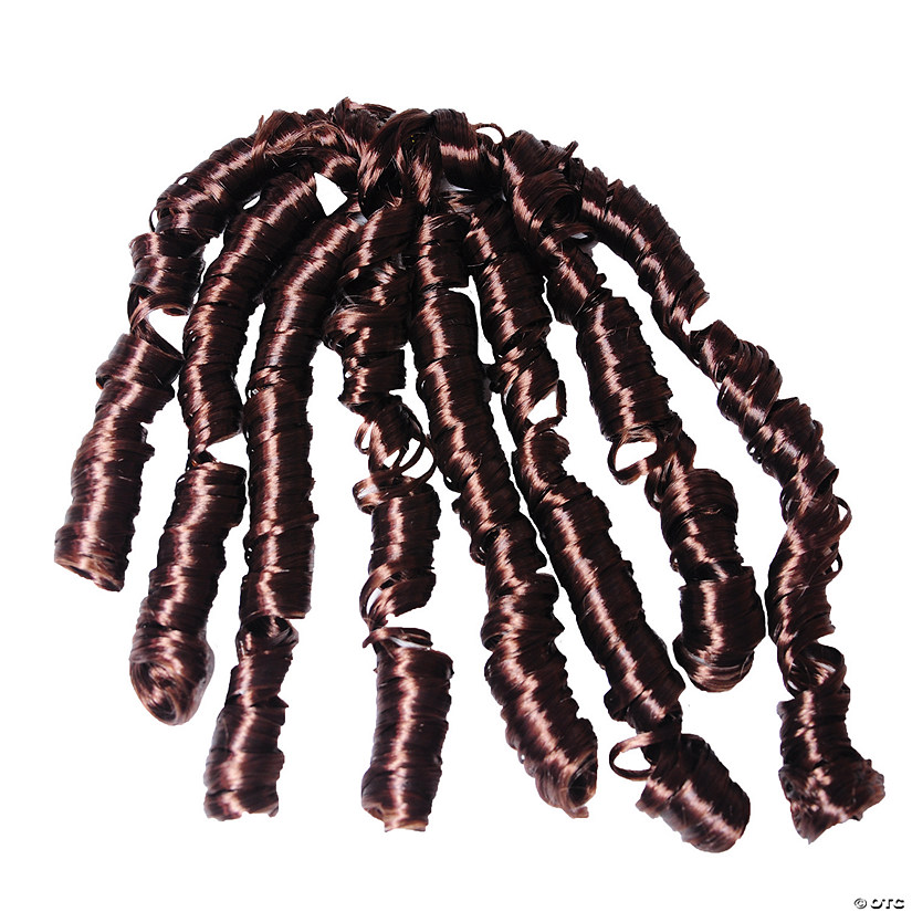 30" Curly Braid Hairpiece MT737 Med Brown Red 30 Image