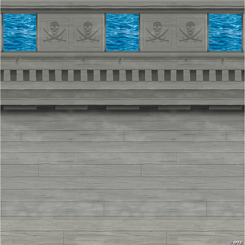 30' Pirate Ship Plastic Backdrop Image