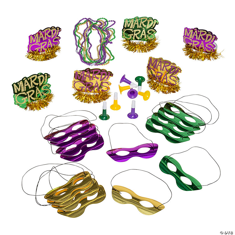 300 Pc. Mardi Gras Party Kit for 100 Guests Image