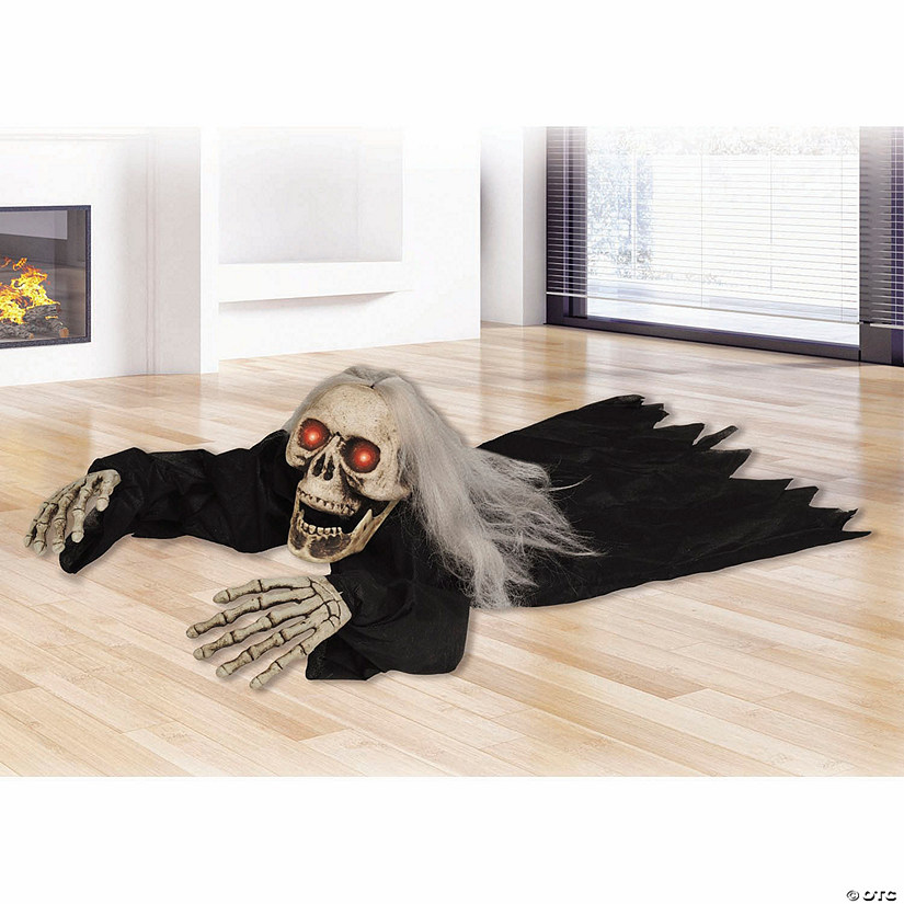 32" Crawling Animated Skeleton Halloween Decoration Image