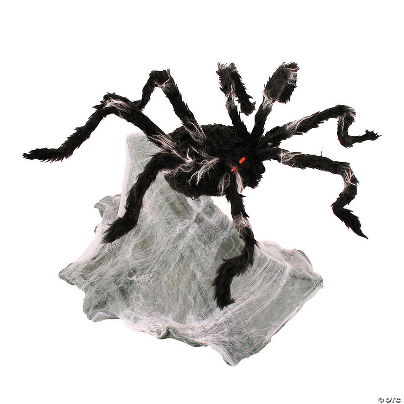 36" Animated Giant Jumping Spider Halloween Decoration Image