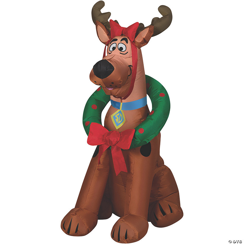 36" Blow Up Inflatable Scooby Do Reindeer Outdoor Yard Decoration Image