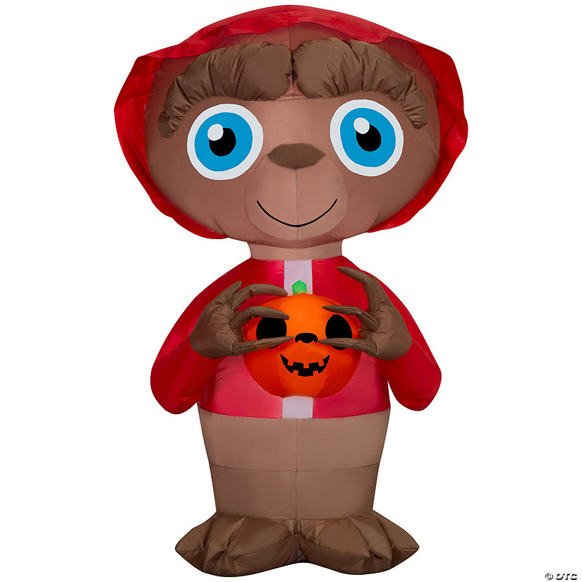 38&quot; Airblown&amp;#174; Inflatable E.T. The Extra-Terrestrial&amp;#8482; E.T. with Jack-O'-Lantern Halloween Outdoor Decoration Image