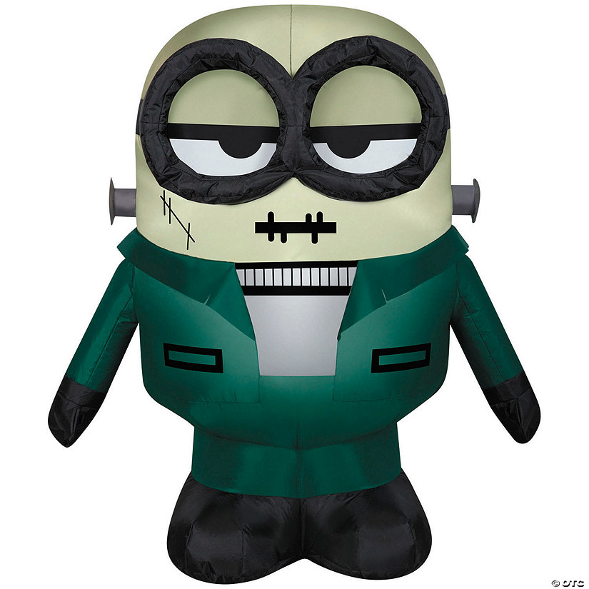 38" Airblown&amp;#174; Inflatable Minions&amp;#8482; Monster Minion FrankenBob Halloween Outdoor Yard Decoration Image