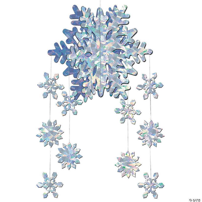 3D Snowflake Mobile Image