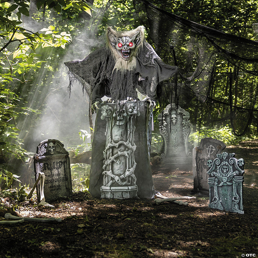 4 Ft. 9&quot; Animated Light-Up Gargoyle Halloween Decoration Image