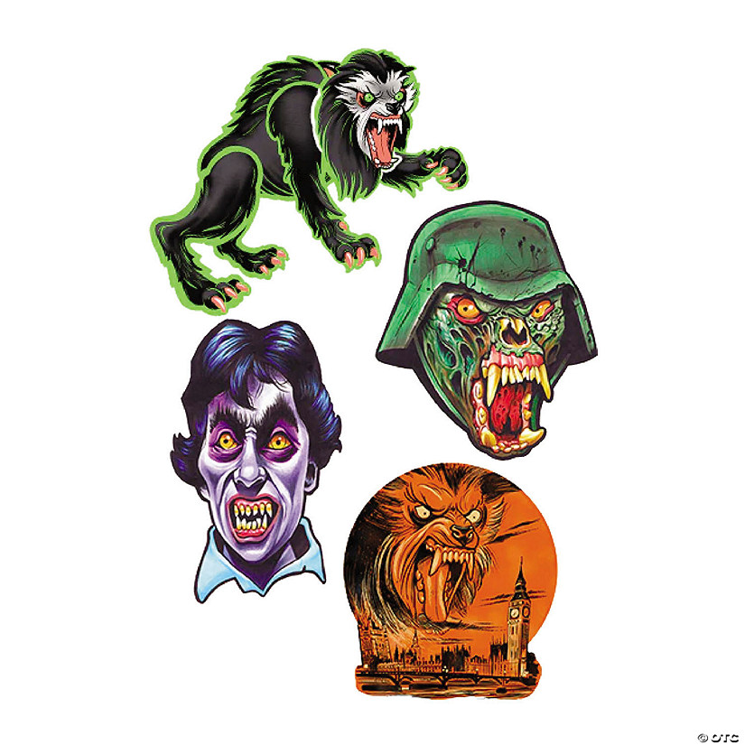 4 Pc. American Werewolf in London&#8482; Series 1 Cutout Wall Decorations Image