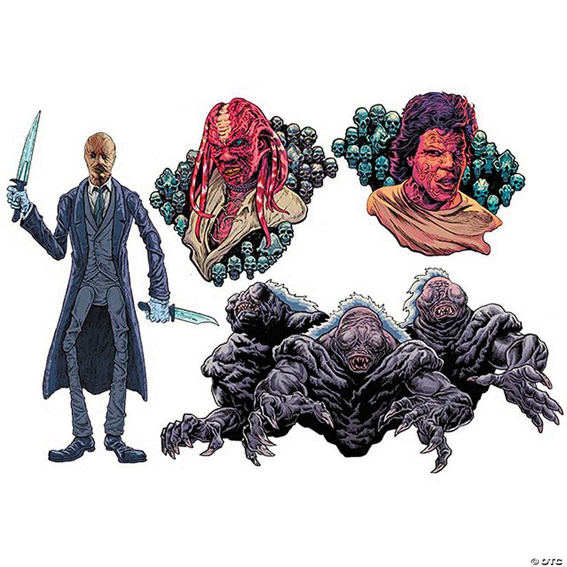 4 Pc. Clive Barker&#8217;s Nightbreed Collection 1 Cutout Wall Decorations Image