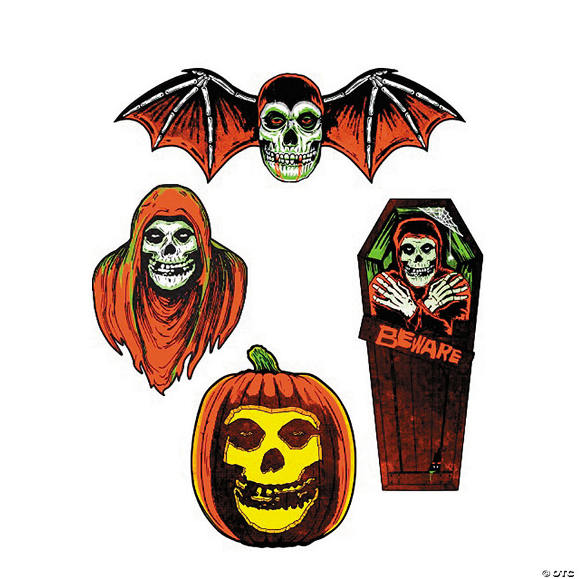 4 Pc. Misfits Fiend Series 1 Cutout Wall Decorations Image