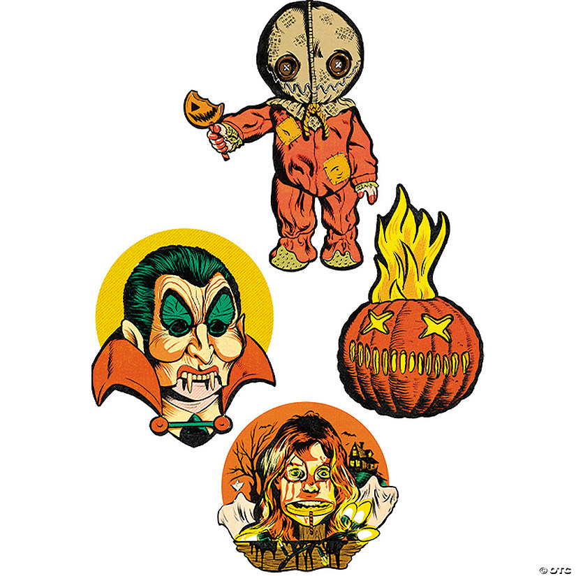 4 Pc. Trick &#8217;r Treat&#8482; Collection Series 1 Cutout Wall Decorations Image