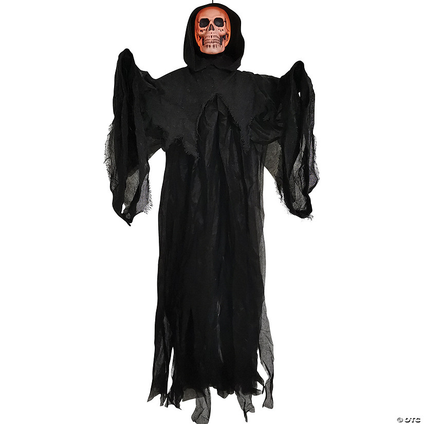 4' Skull Reaper Gray Light-Up Image