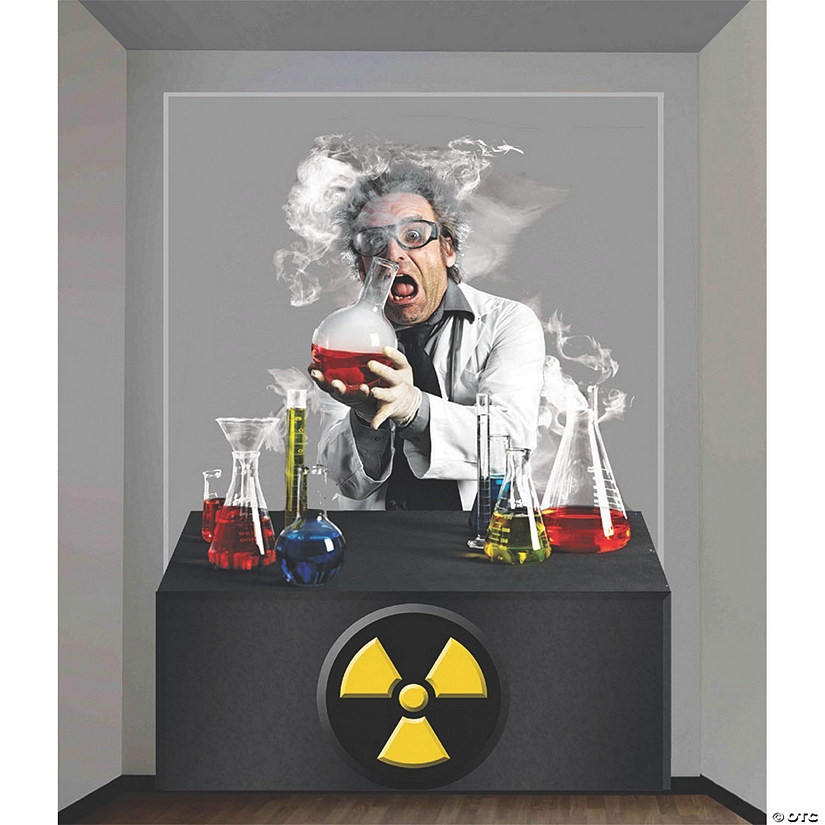 4' x 64" Mad Scientist Plastic Backdrop Image