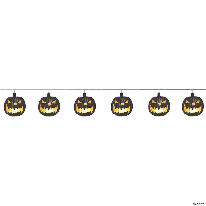 40" Pumpkin Jack-o-Lantern String Lights Image