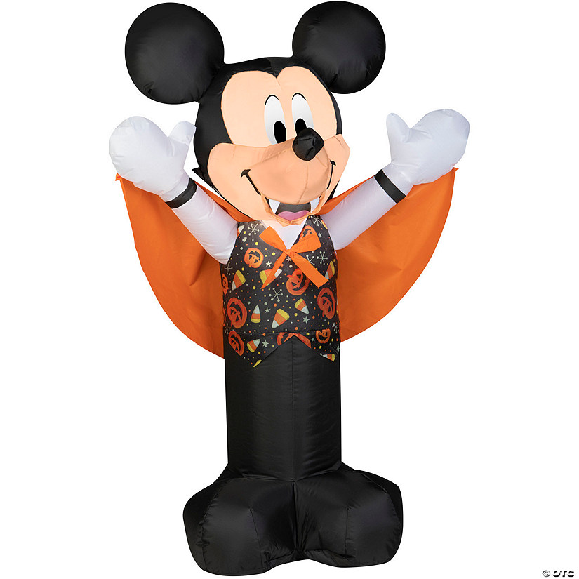 42" Airblown&#174; Blowup Inflatable Vampire Mickey with Candy Toss Vest Halloween Outdoor Yard Decoration Image