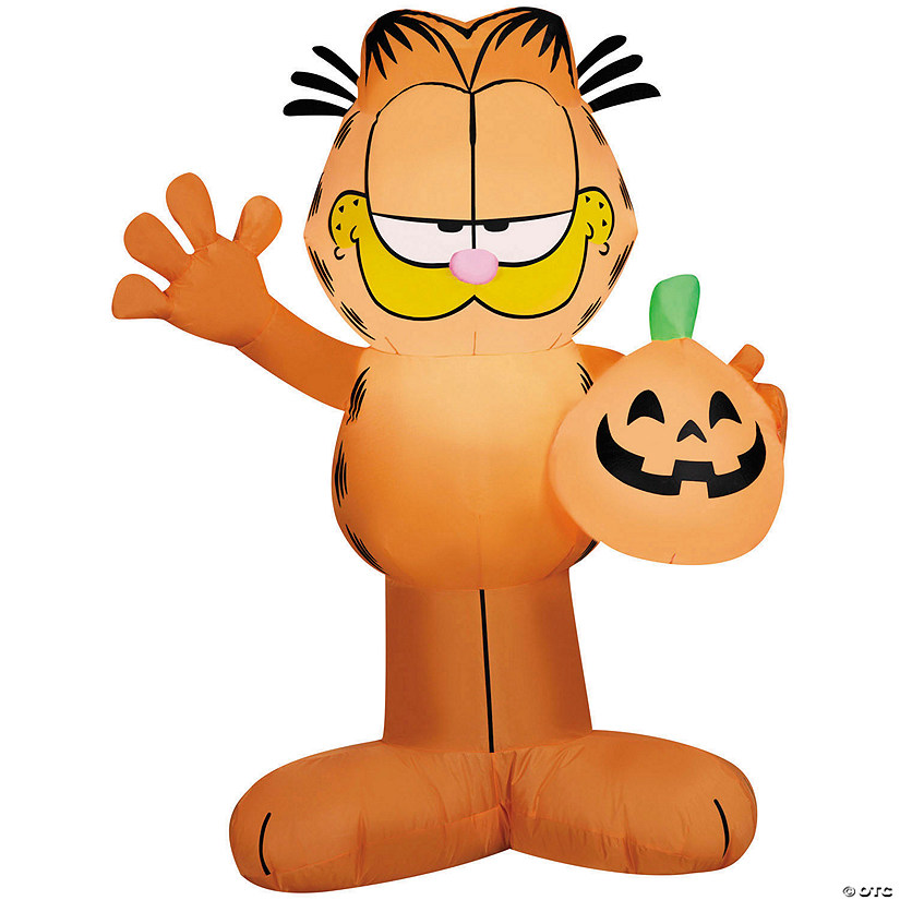 42" Airblown<sup>&amp;#174;</sup> Blowup Inflatable Garfield Halloween Outdoor Yard Decoration Image