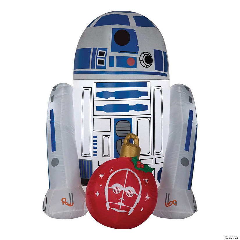 42" Blow Up Inflatable Star Wars R2D2 with Ornament Outdoor Yard Decoration Image