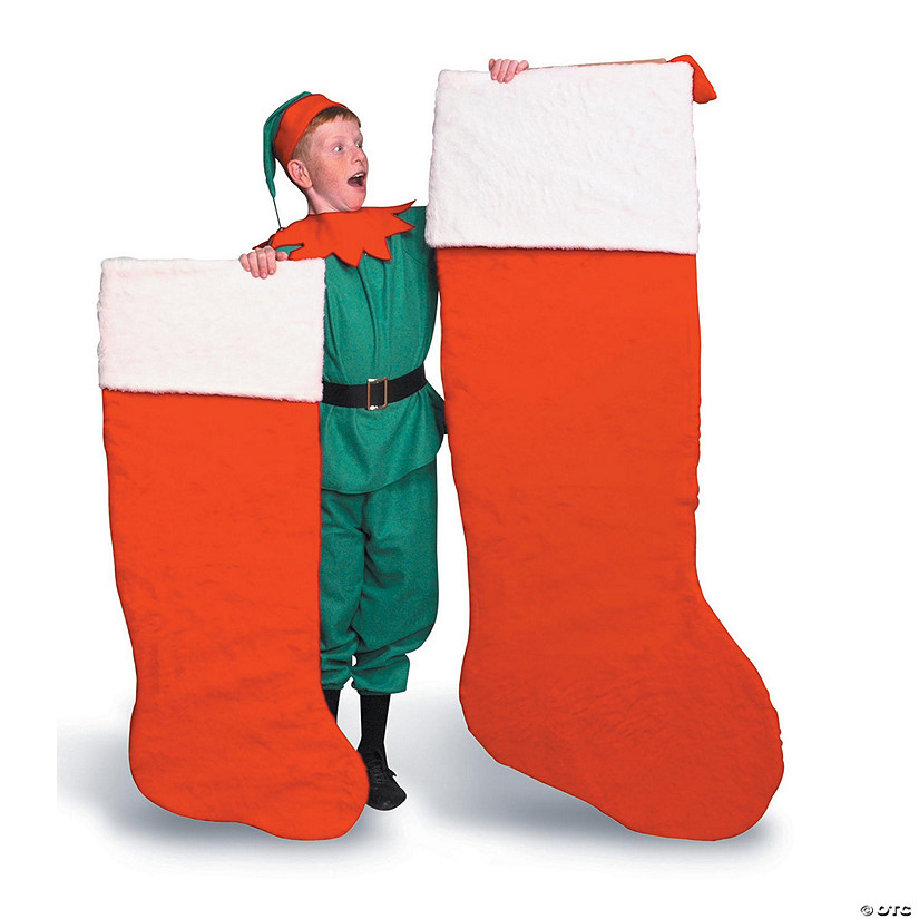 45" Giant Plush Santa Stocking Image