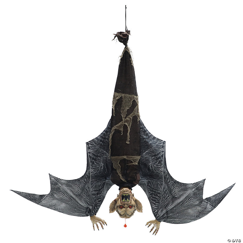46" Menacing Hanging Bat Halloween Decoration Halloween Express
