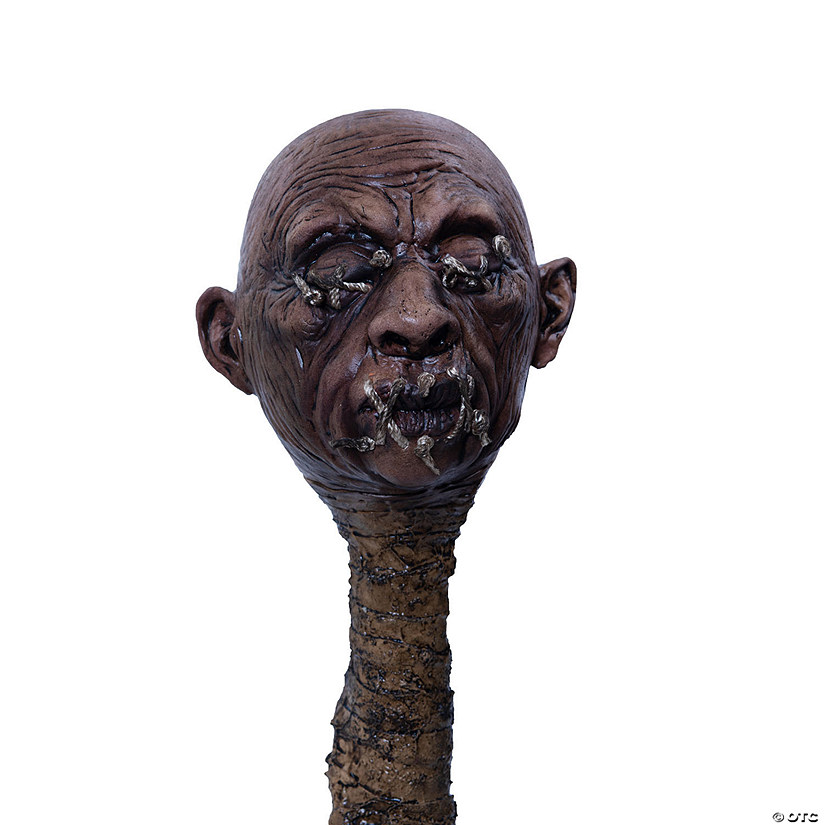 47" Ghoulish Productions Shrunken Head Tzantza Staff Costume Accessory Image