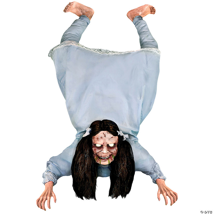 49" Hanging Possessed Girl Prop Halloween Decoration Image
