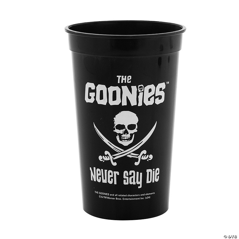 5 1/2" 12 oz. The Goonies&amp;#8482; Party Reusable Plastic Cups - 12 Ct Image