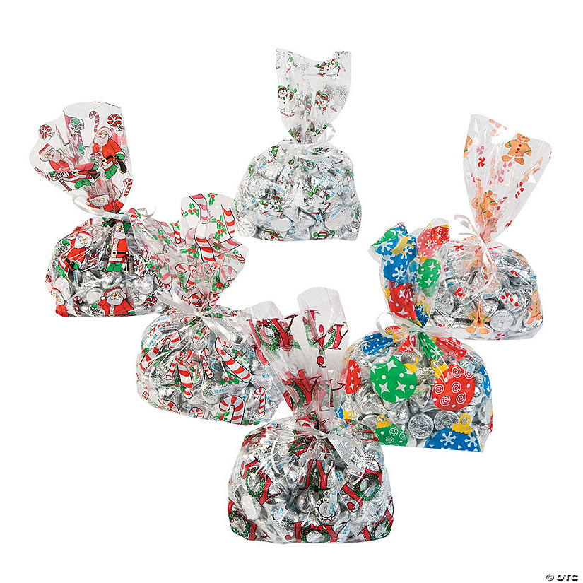 5 1/2" x 11" Bulk 72 Pc. Holiday Cellophane Bags Image