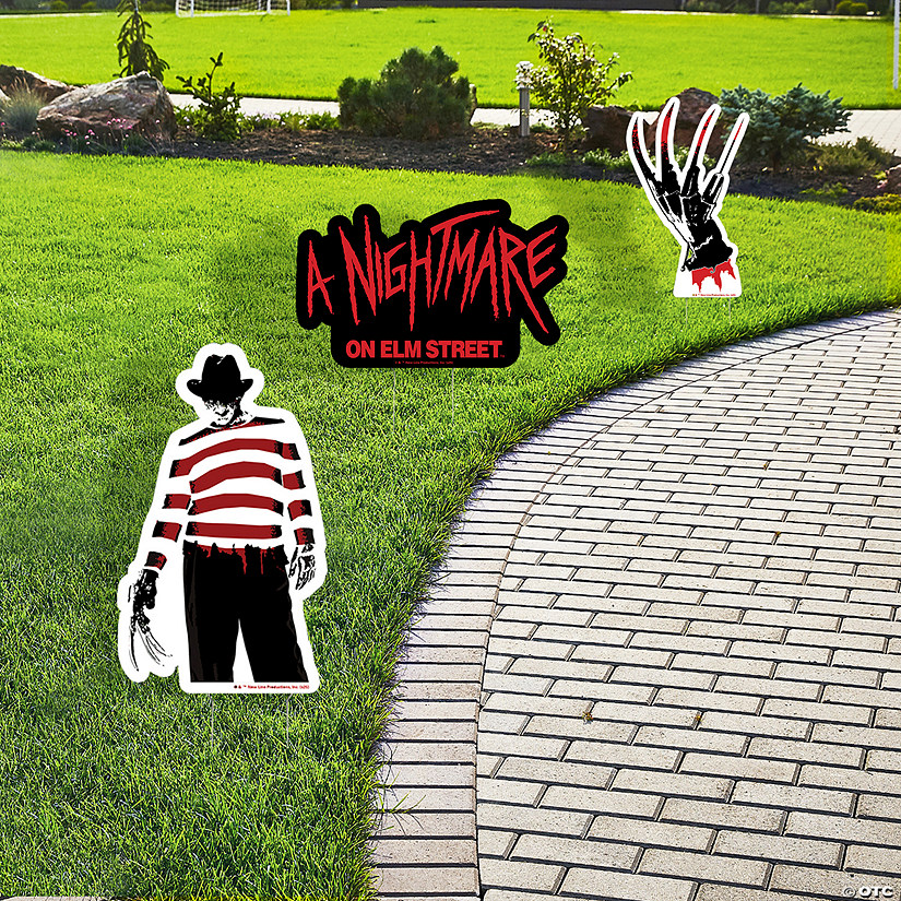 5 1/4" x 8 1/2" Nightmare on Elm Street&amp;#8482; Single-Sided Plastic Yard Signs &amp;#8211; 6 Pc. Image