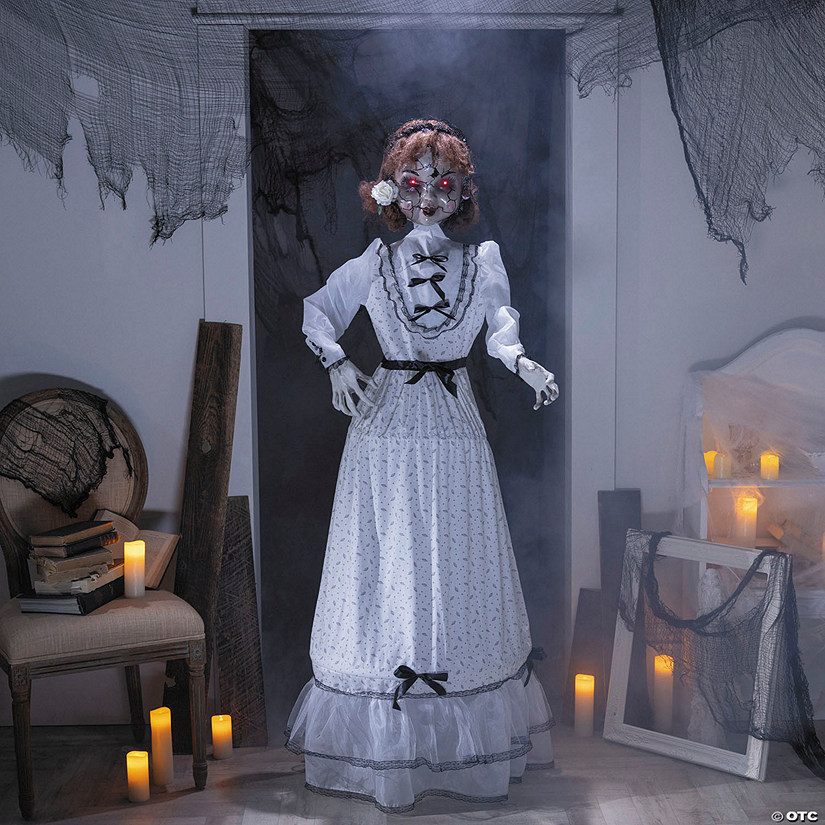 5 Ft. 6" Animated Rolling Wind-Up Doll Halloween Decoration Image