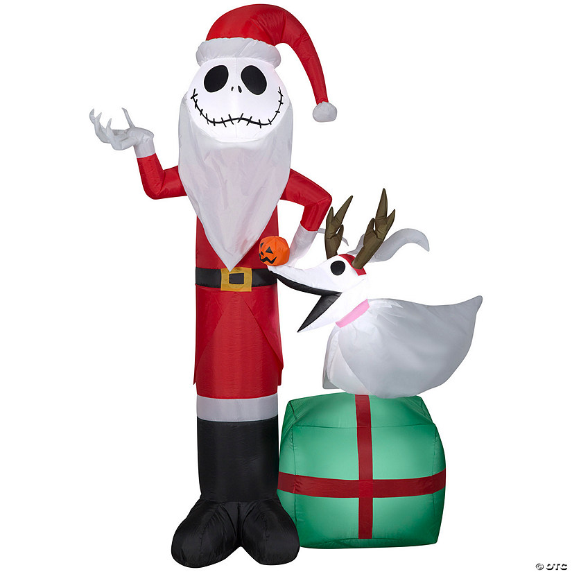 5 Ft. Airblown<sup>&#174;</sup> Inflatable Light-Up The Nightmare Before Christmas Jack & Zero Yard Decoration Image