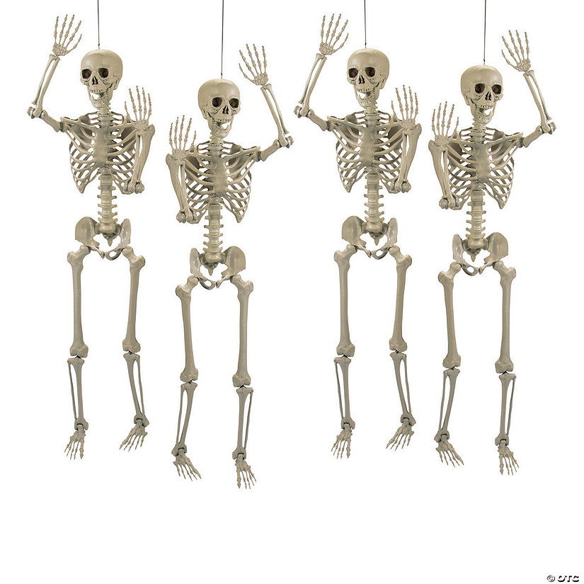 5 Ft. Life Size Posable Skeleton Halloween Decoration Image