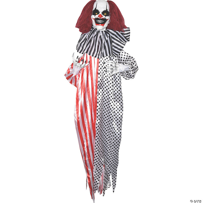 5' Hanging Shaking Clown Halloween Decoration Image