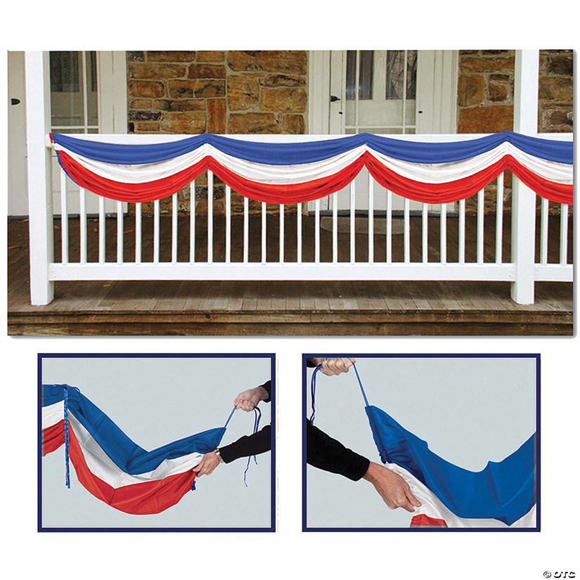 5' Patriotic Fabric Bunting Image