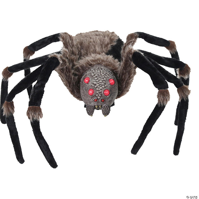 54" Deluxe Light Up Spider Hanging Halloween Decoration Image