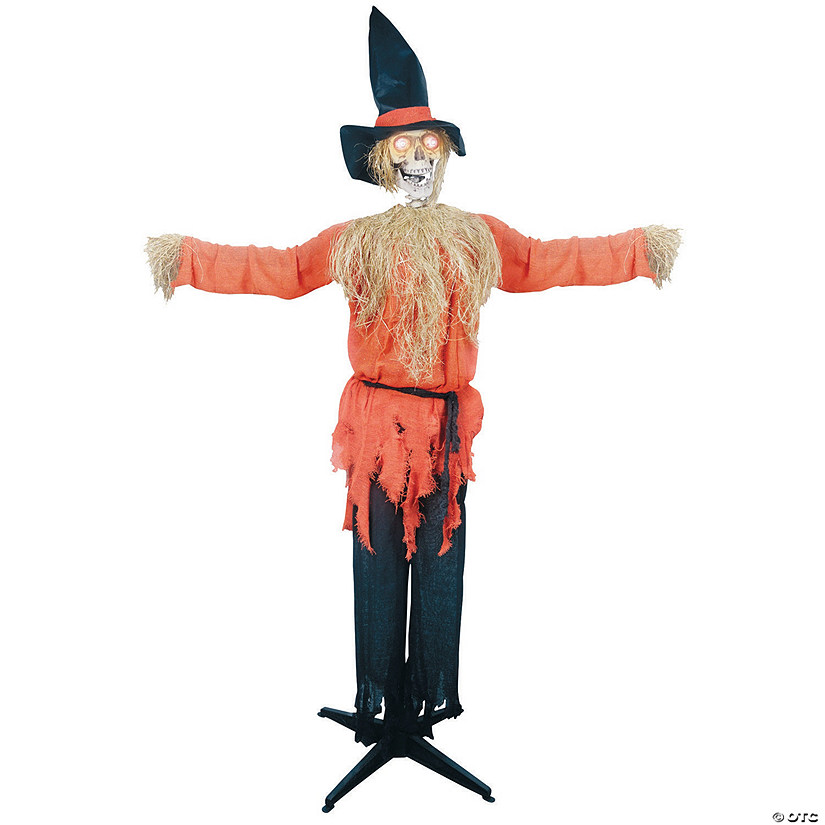 6' Animated Standing Scarecrow Image