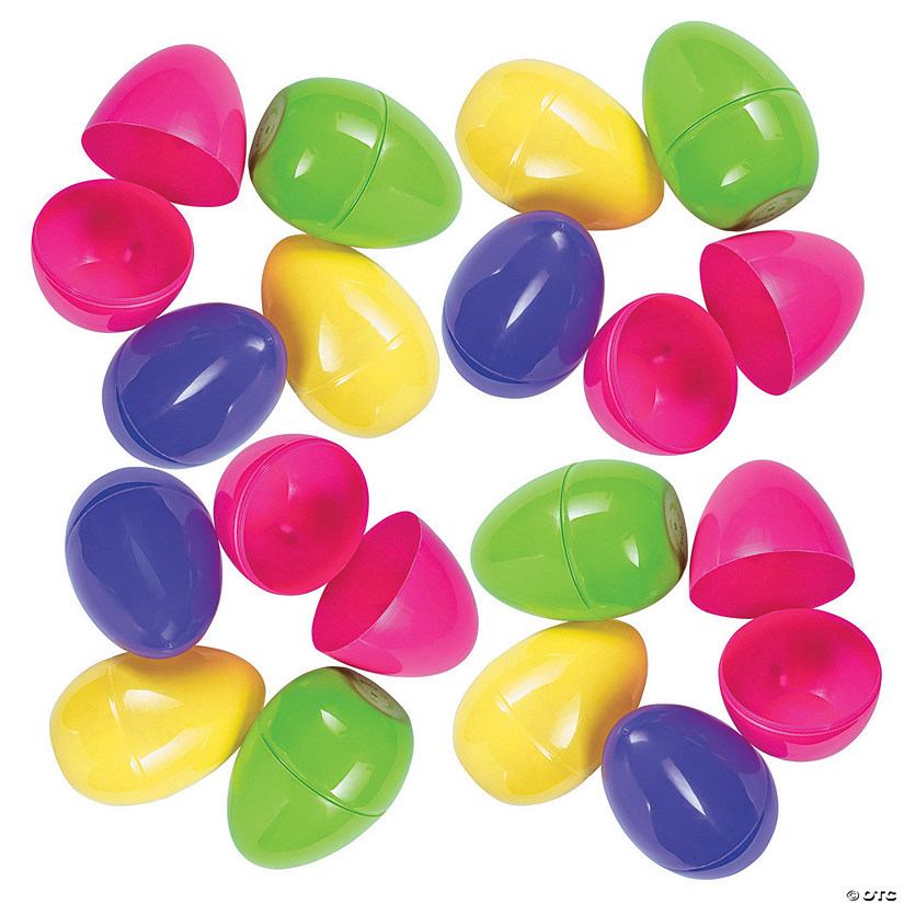 6" Bulk 144 Pc. Bright Plastic Easter Egg Image