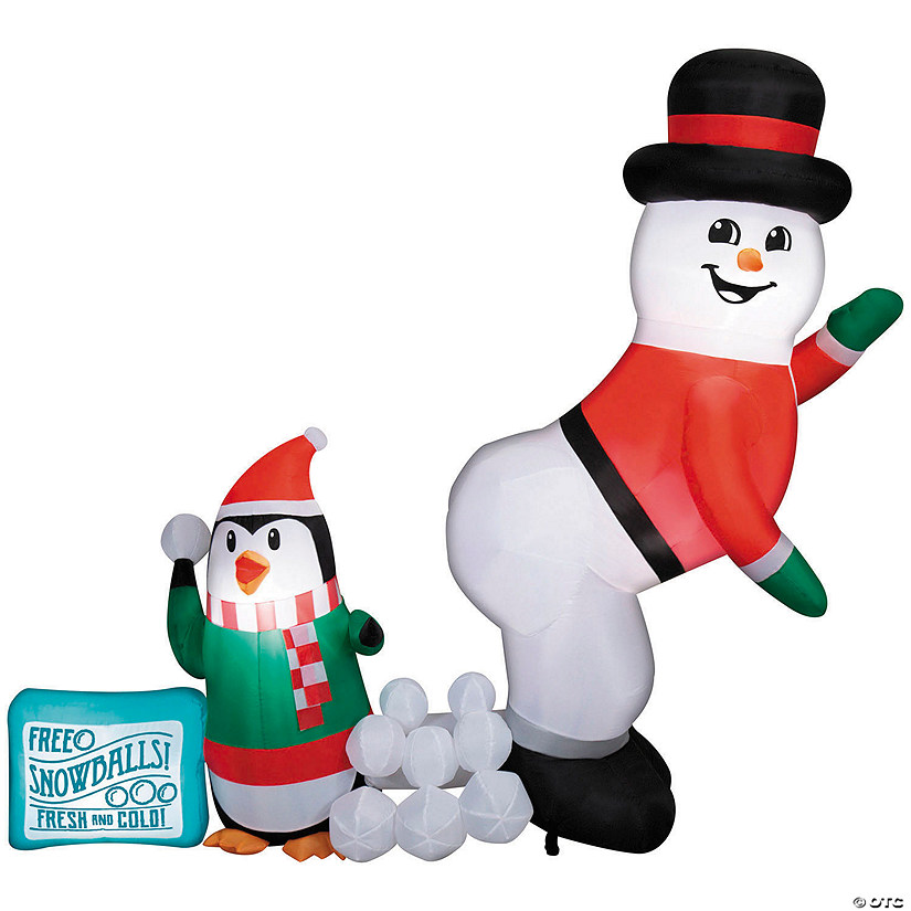 6 Ft. 3&quot; Airblown&amp;#174; Inflatable Animated Where Snowballs Come From Holiday Outdoor Yard Decoration Image