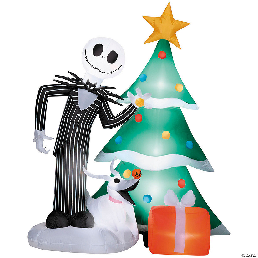 6 Ft. Airblown ® Blowup Inflatable Jack Skellington & Zero with