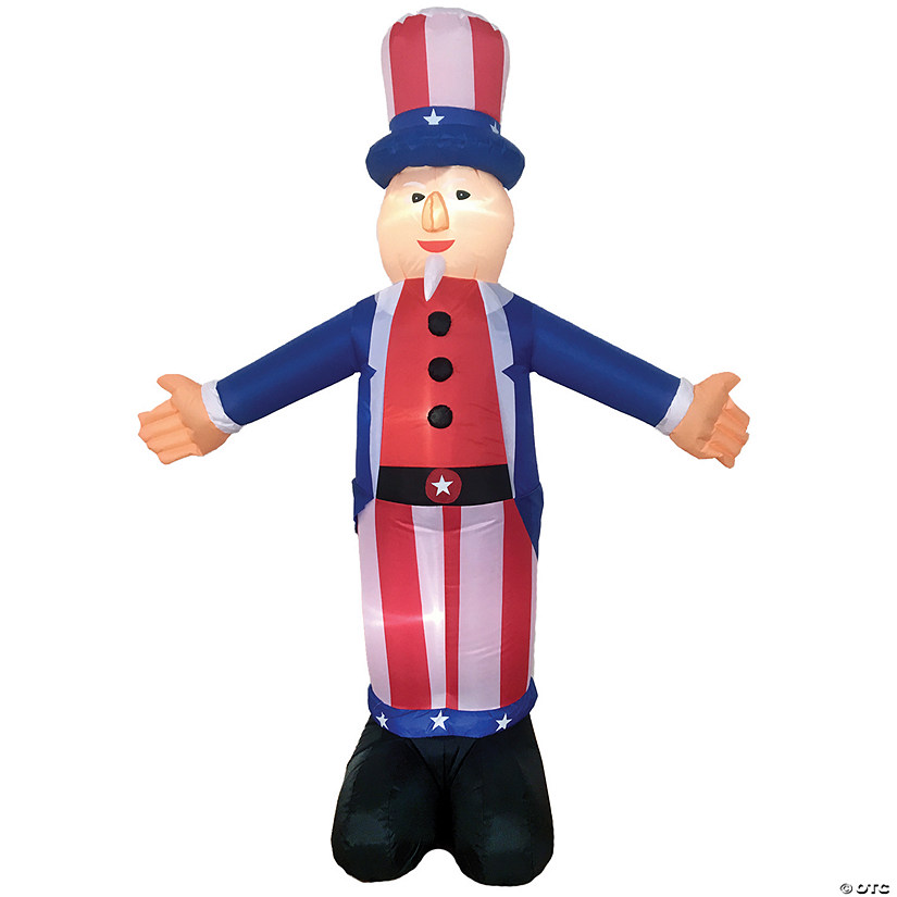 6 Ft. Inflatable Uncle Sam Outdoor Yard Decoration Image