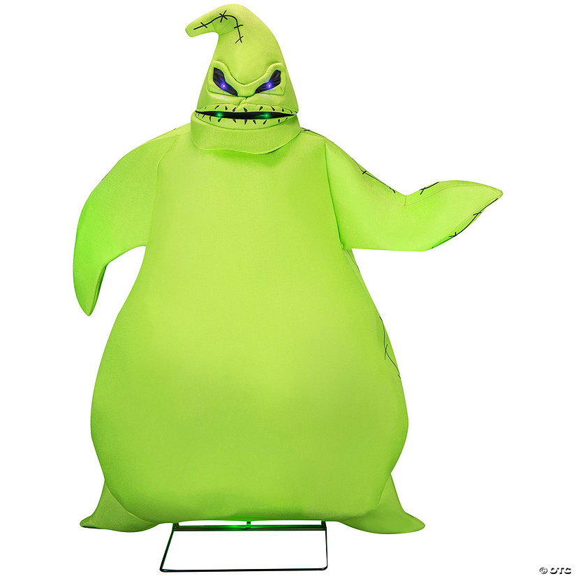 6 Ft. Nightmare Before Christmas Green Oogie Boogie Animated Halloween Prop Image