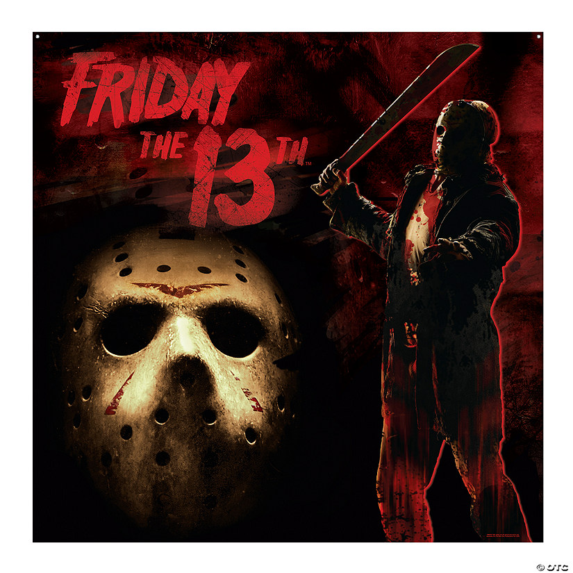 6 ft. x 6 ft. Friday the 13th&amp;#8482; Jason Polyester Backdrop Banner Image