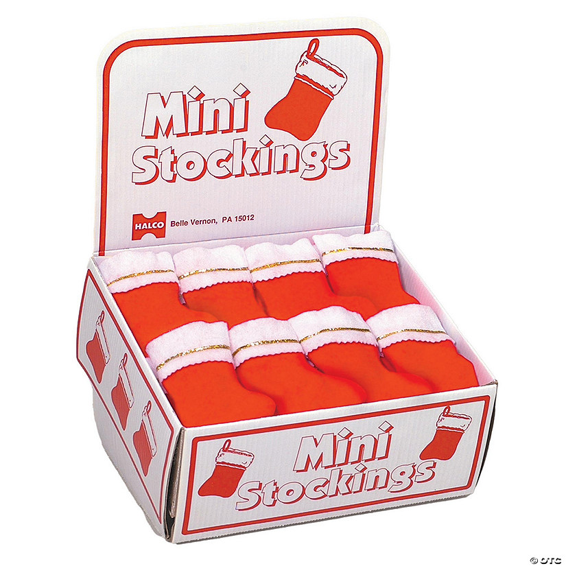 6" Mini Stockings in Display Box Image