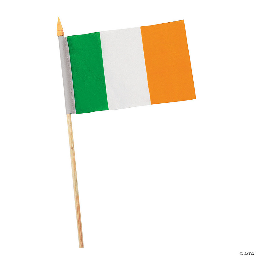 6&quot; x 4&quot; Small Cloth Irish Flags - 12 Pc. Image