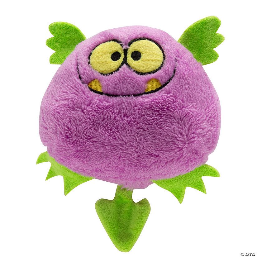 6" x 5" Soft Body Purple &amp; Green Smiling Stuffed Monsters &amp;#8211; 12 Pc. Image