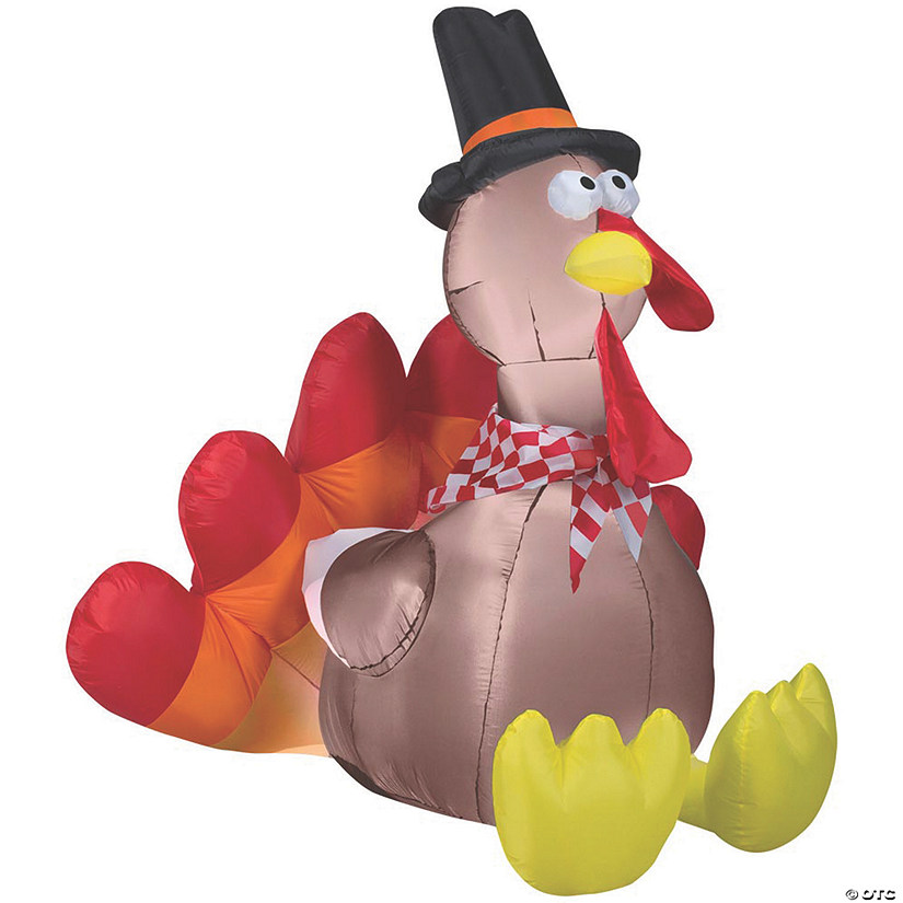 60" Blow Up Inflatable Turkey Outdoor Yard Decoration Image